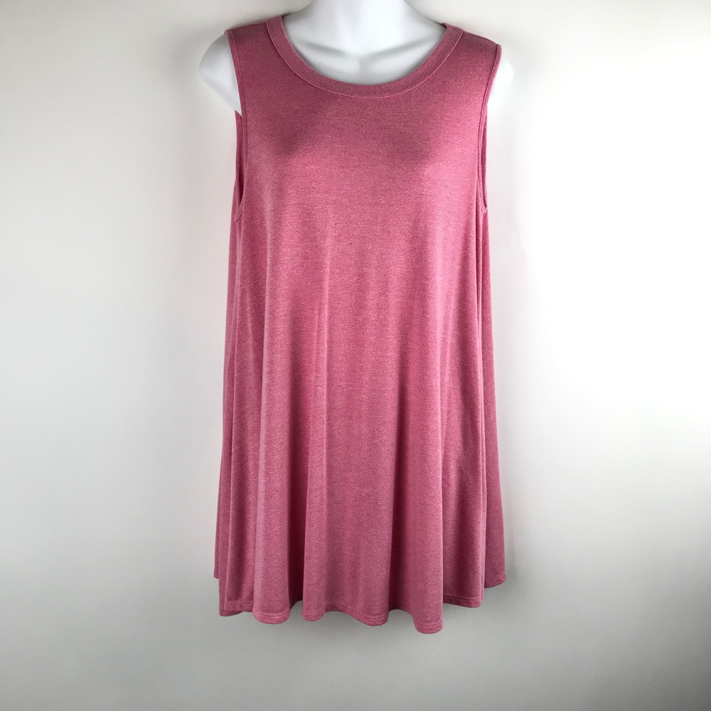 Acemi pink sleeveless relaxed fit tunic top women’s size small